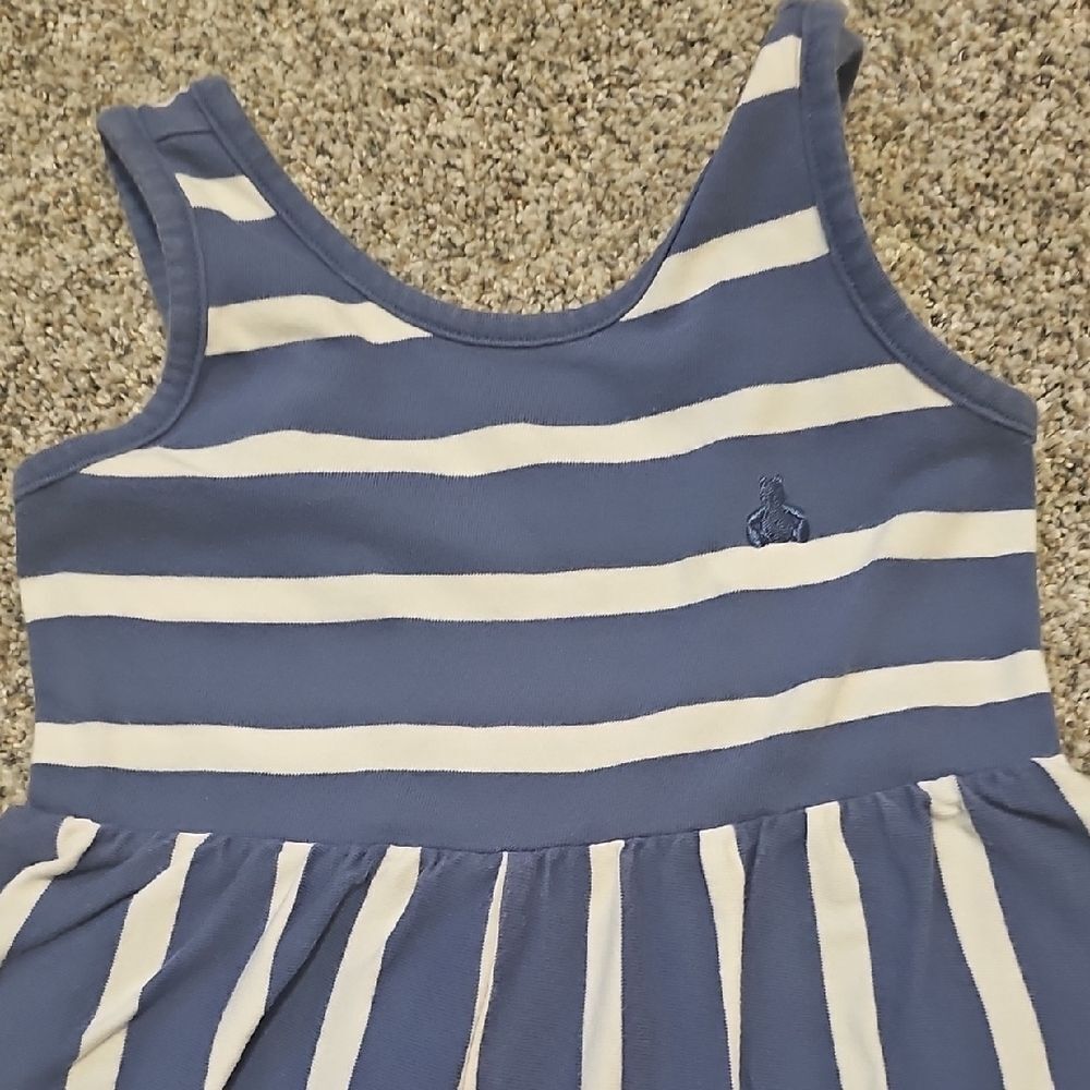 GAP Blue and White Striped Baby Dress - Picture 4 of 16